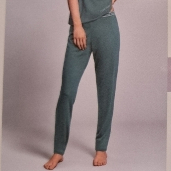 ❤️ Calvin Klein Pajama Bottoms Soft Green Women's Size XS Loungewear Pants - Picture 6 of 6